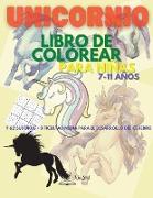 Unicornio Libro para colorear para niñas 7-11 años