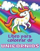 Libro para colorear de unicornios