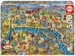 Educa - Paris City Maps 500 Teile Puzzle