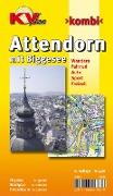 Attendorn mit Biggesee, KVplan, Wanderkarte/Radkarte/Stadtplan, 1:20.000 / 1:10.000 / 1:5.000