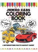 Jumbo Cars Coloring Book for Kids, 300 Pages