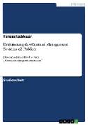 Evaluierung des Content Management Systems eZ Publish
