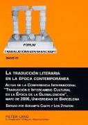 La traducción literaria en la época contemporánea