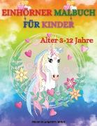 Einhörner Malbuch für Kinder im Alter von 3-12 Jahren