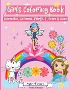 Girls Coloring Book Age 4-8 years