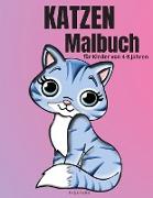 Katzen-Malbuch für Kinder von 4-8 Jahren