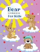 Bear Coloring Book For Kids: Amazing Coloring Pages of Bears for Toddlers and Kids Ages 2-6, Girls and Boys, Preschool and Kindergarten Beautiful C