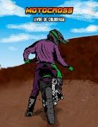 Motocross Livre de Coloriage