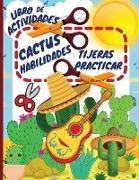 Libro de actividades de práctica de las tijeras para cactus