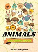 Animals Coloring Book: Funny Animals Coloring Book Nice Animals Coloring Pages for Kids 25 Incredibly Cute and Lovable Animals