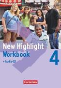 New Highlight, Allgemeine Ausgabe, Band 4: 8. Schuljahr, Workbook mit Text-CD