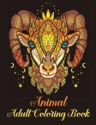 Animal Adult Coloring Book: Relaxation and Stress-Relieving Animal Designs and Patterns with Animal Inspired Coloring Book for AdultsAdult Colorin