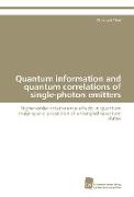 Quantum information and quantum correlations of single-photon emitters