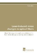 Laser-induced stress changes in optical fibers