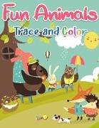 Fun Animals Trace and Color Book for Kids Ages 4-8