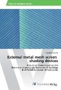 External metal mesh screen shading devices