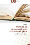 Intention de communication et articulation logique