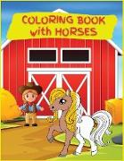 Coloring Book with Horses