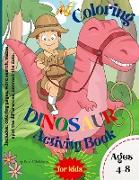 Coloring Dinosaur Activity Book for Kids Ages 4-8