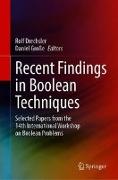 Recent Findings in Boolean Techniques