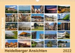 Heidelberg Views - Heidelberger Ansichten (Wandkalender 2022 DIN A3 quer)