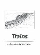 Trains: a coloring book