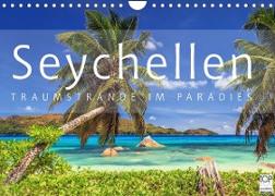 Seychellen Traumstrände im Paradies (Wandkalender 2022 DIN A4 quer)