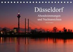 Düsseldorf Abendstimmungen und Nachtansichten (Tischkalender 2022 DIN A5 quer)