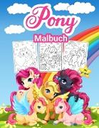 Pony Malbuch für Kinder