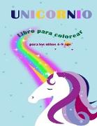 Libro de colorear de unicornio para niños de 4 a 8 años: Diseño creativo para niños y niñas