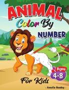 Animal Color by Number Activity Book for Kids