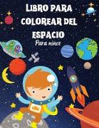 Libro para colorear del espacio para niños
