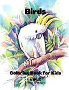 Birds Coloring Book for Kids vol.2