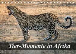 Tier-Momente in Afrika (Tischkalender 2022 DIN A5 quer)