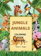 Jungle Animals Coloring Book for Kids