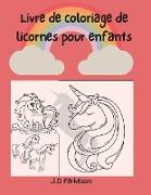 Livre de coloriage de licornes pour enfants