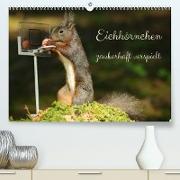 Eichhörnchen - zauberhaft verspielt (Premium, hochwertiger DIN A2 Wandkalender 2022, Kunstdruck in Hochglanz)