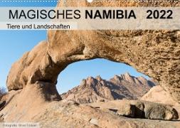 Magisches Namibia - Tiere und LandschaftenCH-Version (Wandkalender 2022 DIN A2 quer)