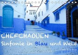 Chefchaouen - Sinfonie in Blau und Weiß (Tischkalender 2022 DIN A5 quer)