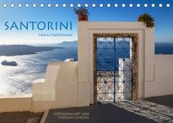 Santorini Fira & Firostefani (Tischkalender 2022 DIN A5 quer)