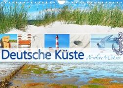 Deutsche Küste - Nordsee und Ostsee (Wandkalender 2022 DIN A4 quer)