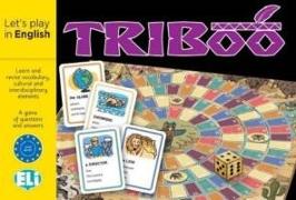Triboo. 132 Karten, Spielbrett, Würfel, 15 Spielfiguren, Spielanleitung
