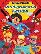 Ausmalbuch Superhelden Kinder