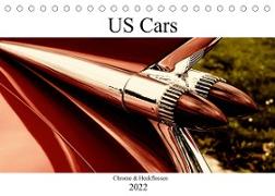 US Cars Chrome & Heckflossen (Tischkalender 2022 DIN A5 quer)