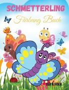 Schmetterling Färbung Buch für Kinder