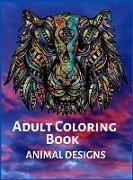 Adult Coloring Book ANIMAL DESIGNS