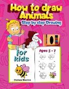 How to draw Animals Step by Step Drawing for Kids Ages 5-7