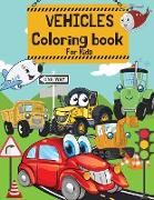 Vehicles Coloring book For Kids