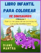 Libro infantil para colorear de dinosaurios