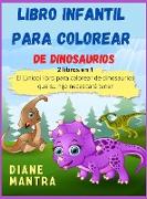 Libro infantil para colorear de dinosaurios